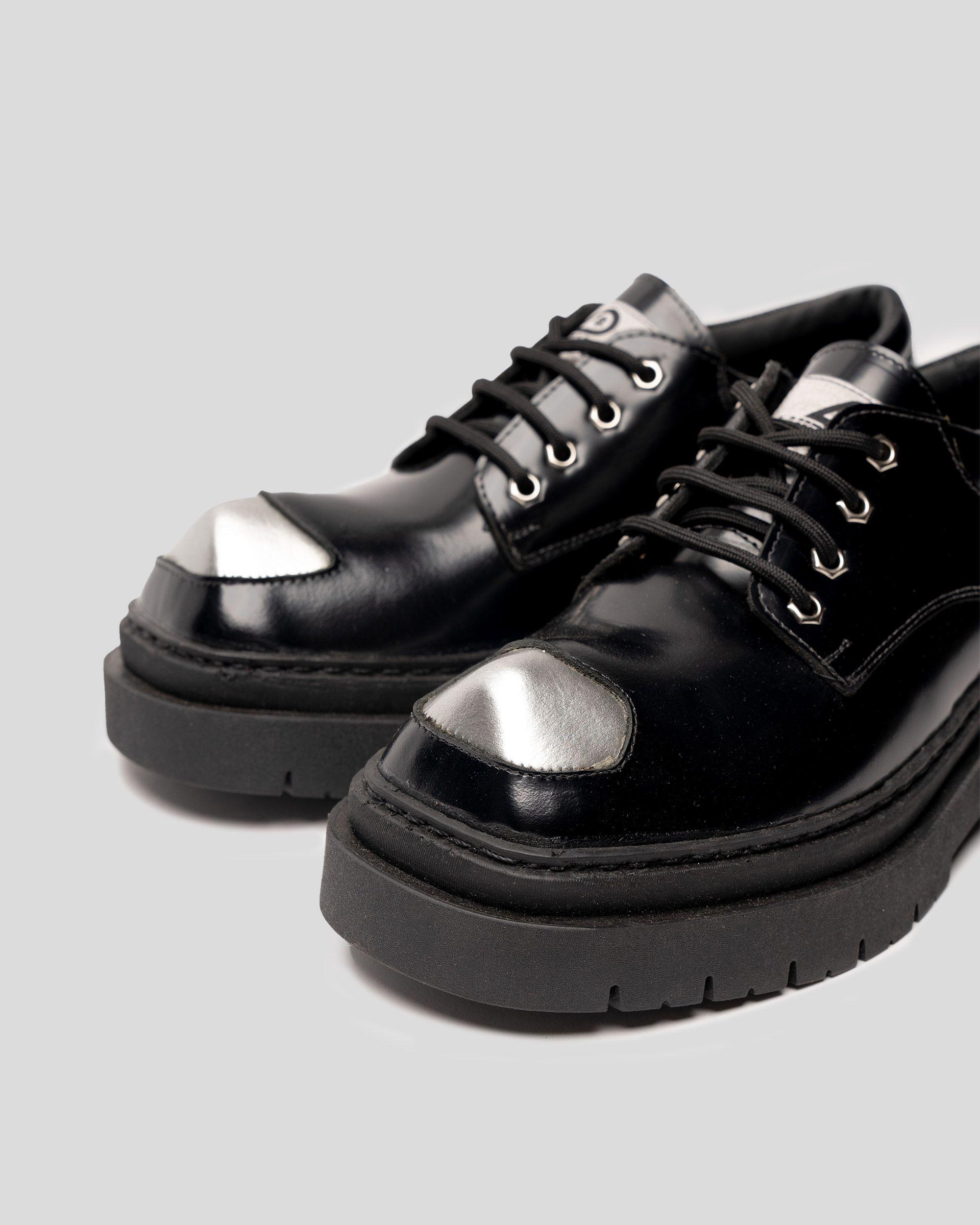 Zapato Cuero Rinho Negro Espejo Landazuri-5