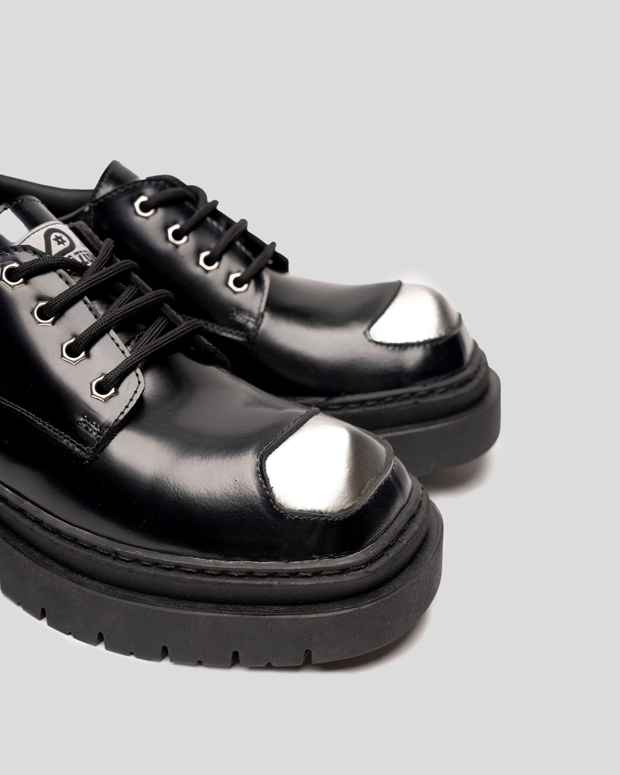 Zapato Cuero Rinho Negro Espejo Landazuri-6