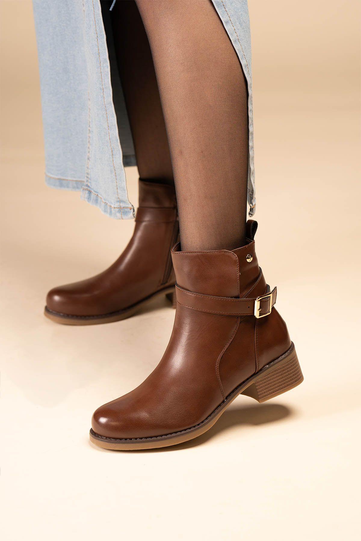 Botín Casual Mujer Camel Nosihle Chinitown-4