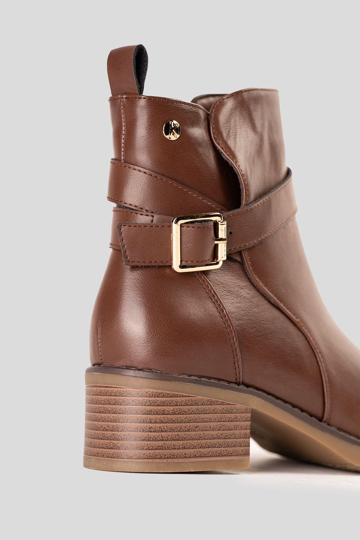 Botín Casual Mujer Camel Nosihle Chinitown-5