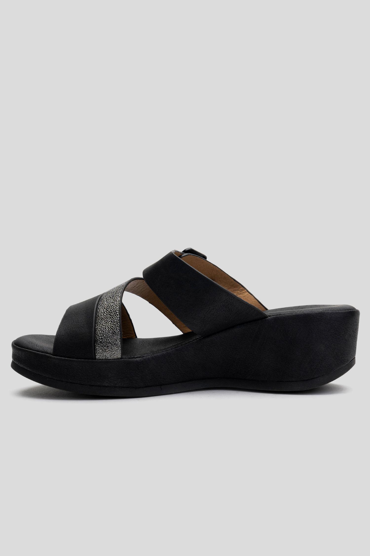 Sandalia Mujer Negro Caroline Chancleta-1