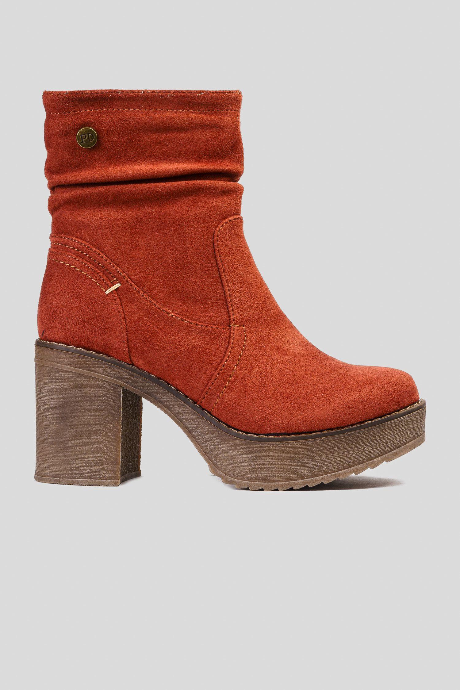 Botín Mujer Rojo Rian Chinitown-0