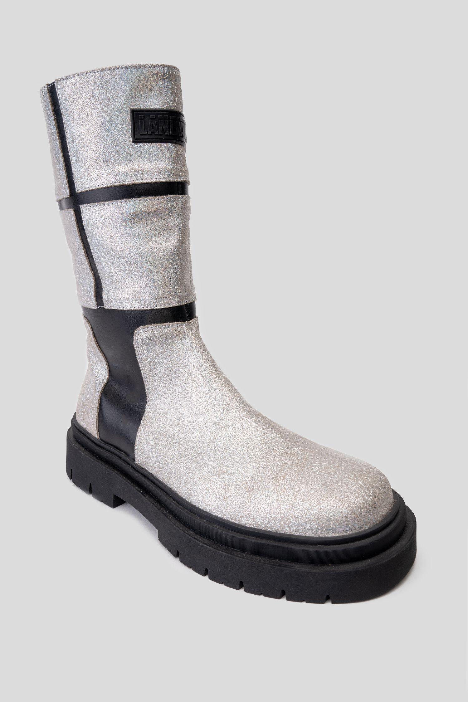 Bota Cuero Reah Negro Glitter Landazuri-2