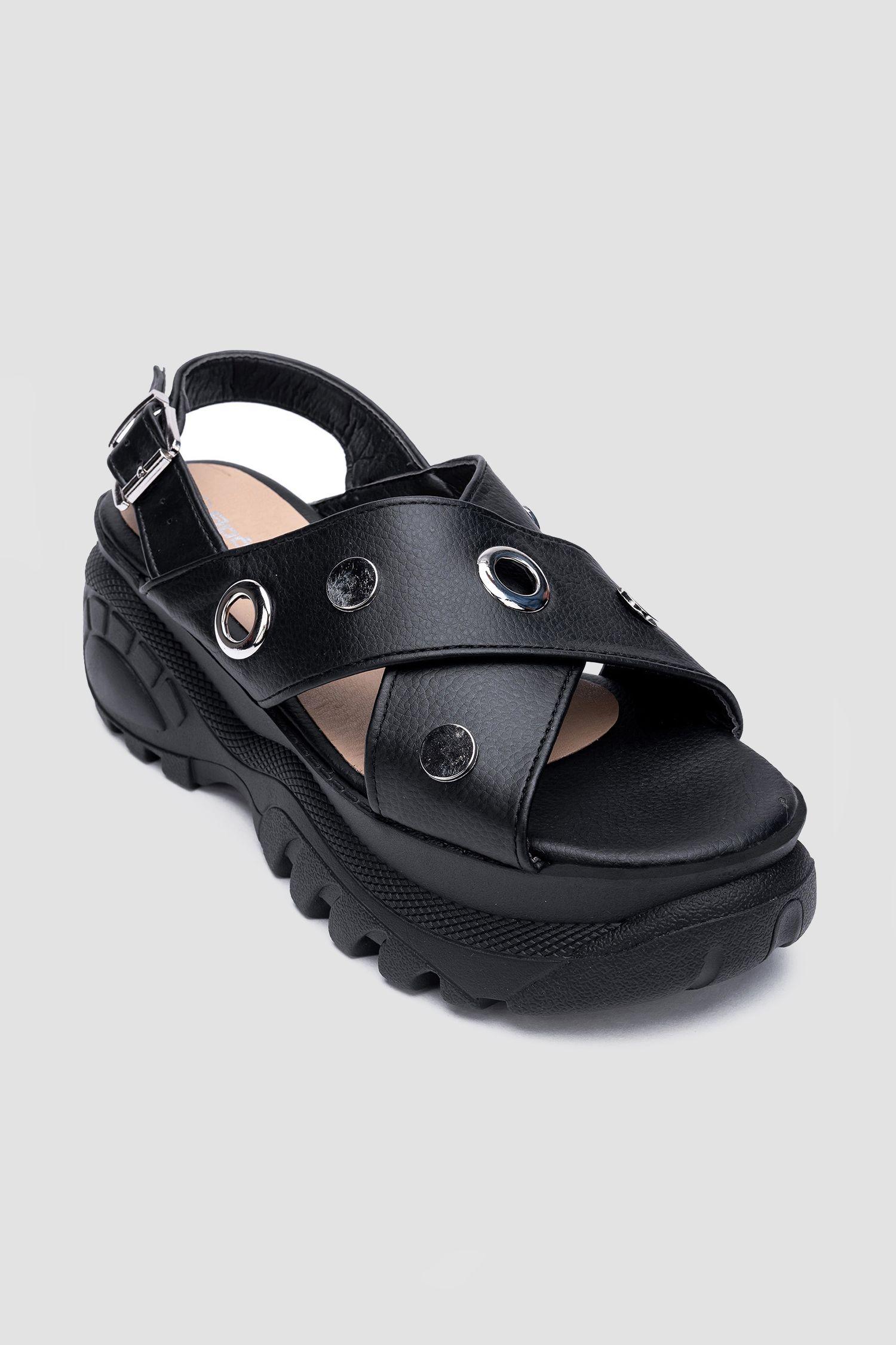 Sandalia Mujer Negro Gilda Chinitown-2