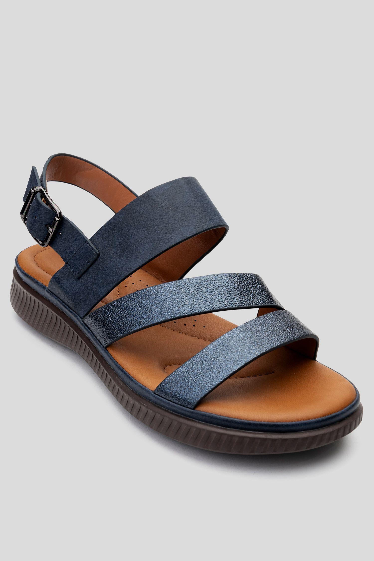 Sandalia Mujer Azul Hannah Chancleta-2