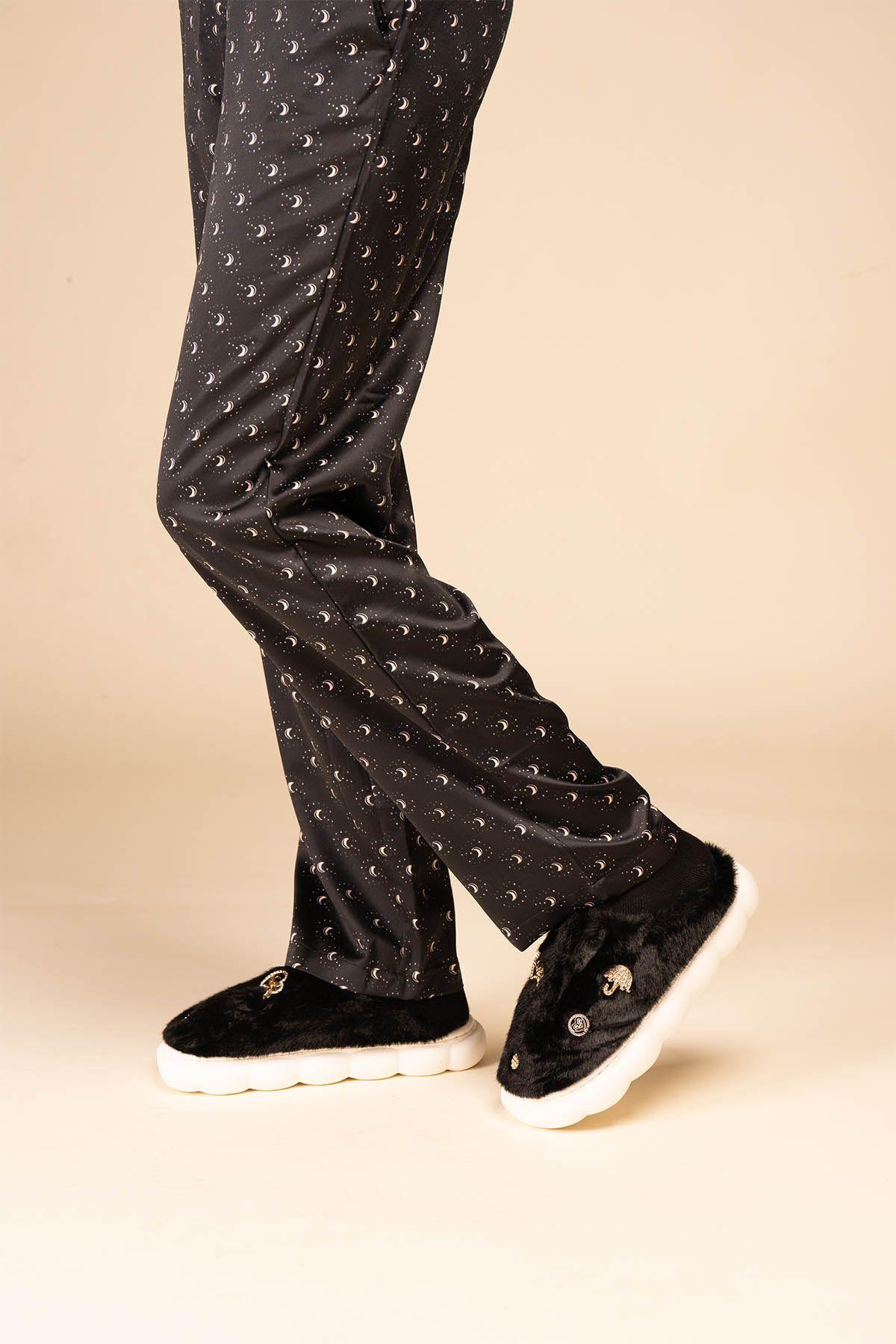 Pantufla Mujer Negro Litha Chinitown-1