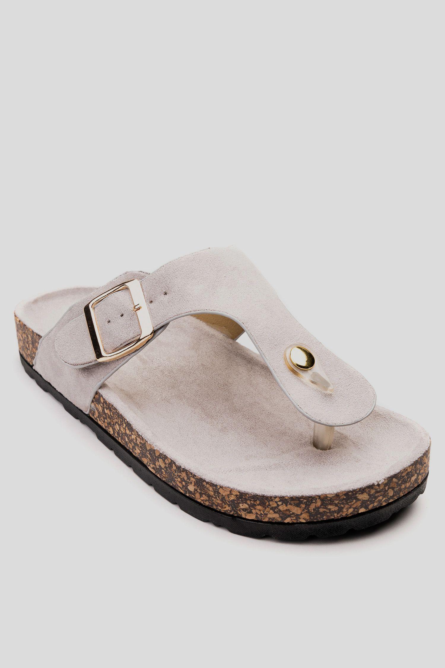 Sandalia Mujer Gris Yuri Chancleta-2