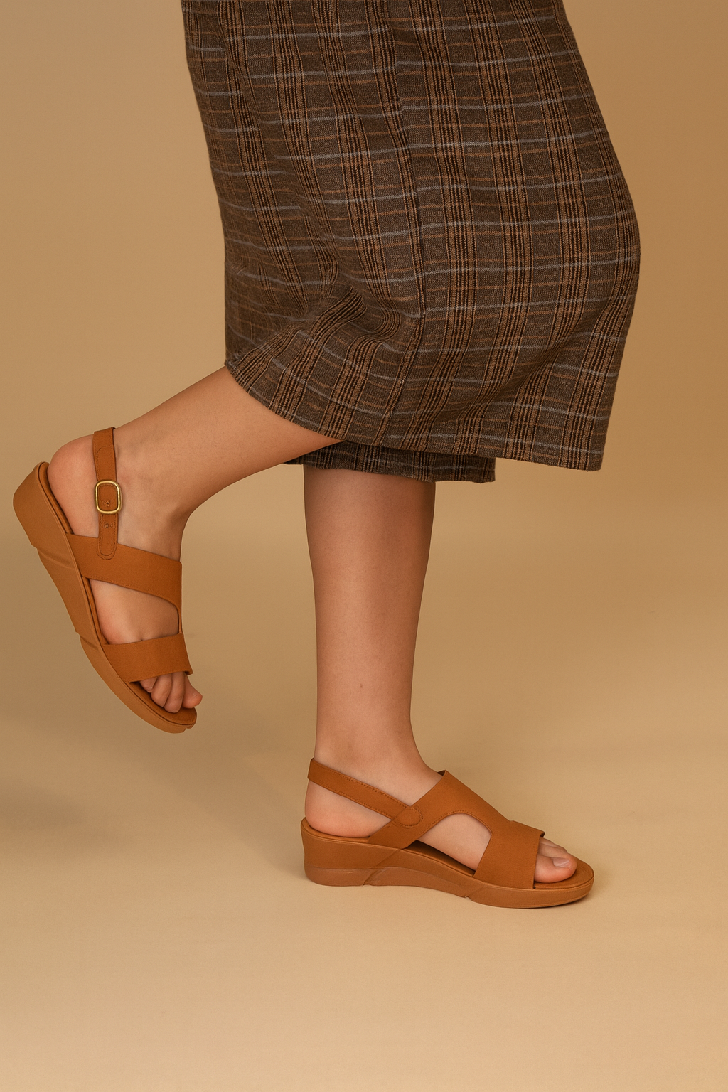 Sandalia Mujer Café New Mellea Chinitown-4