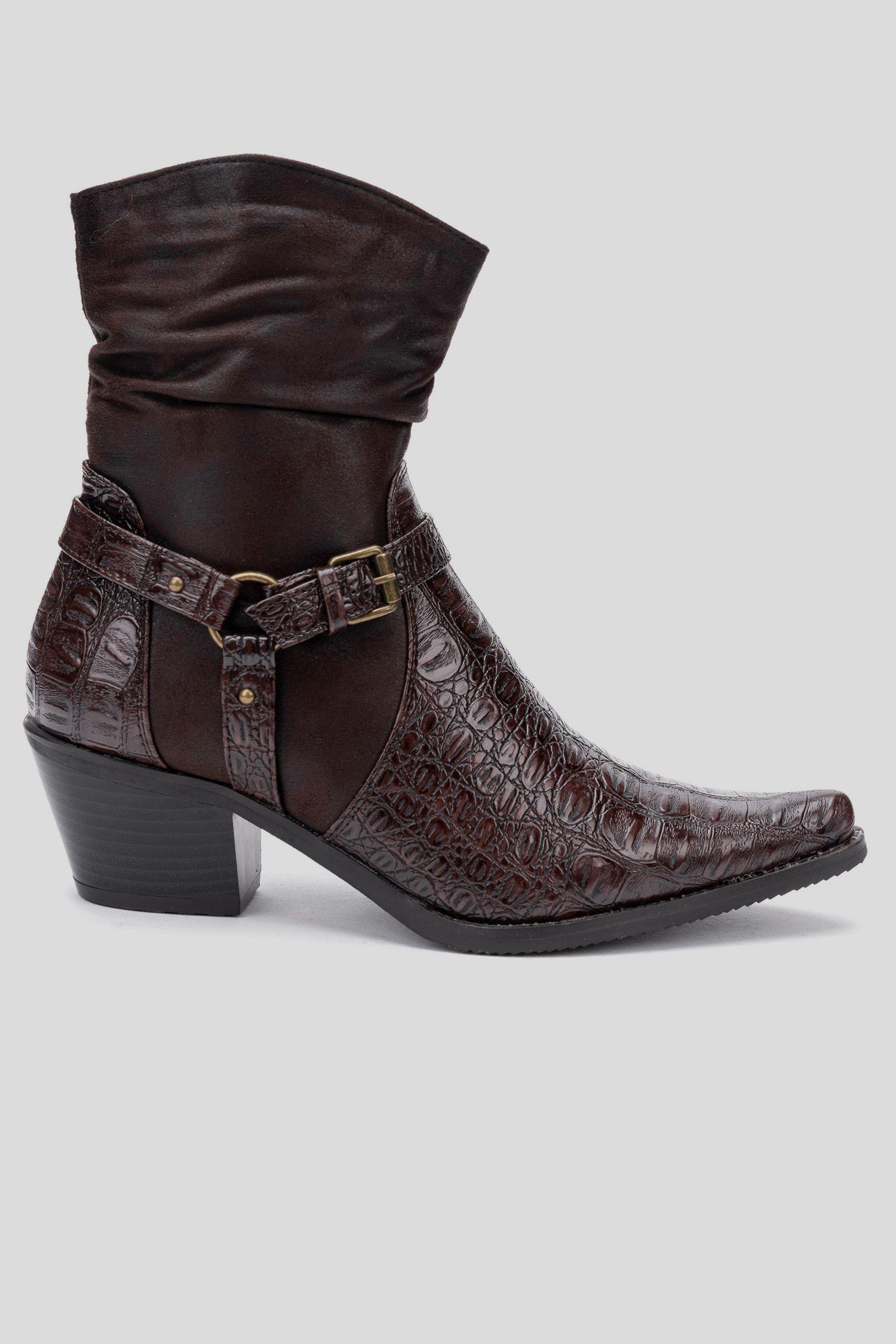 Bota Mujer Café oscuro Zucca Thunder Blue-0