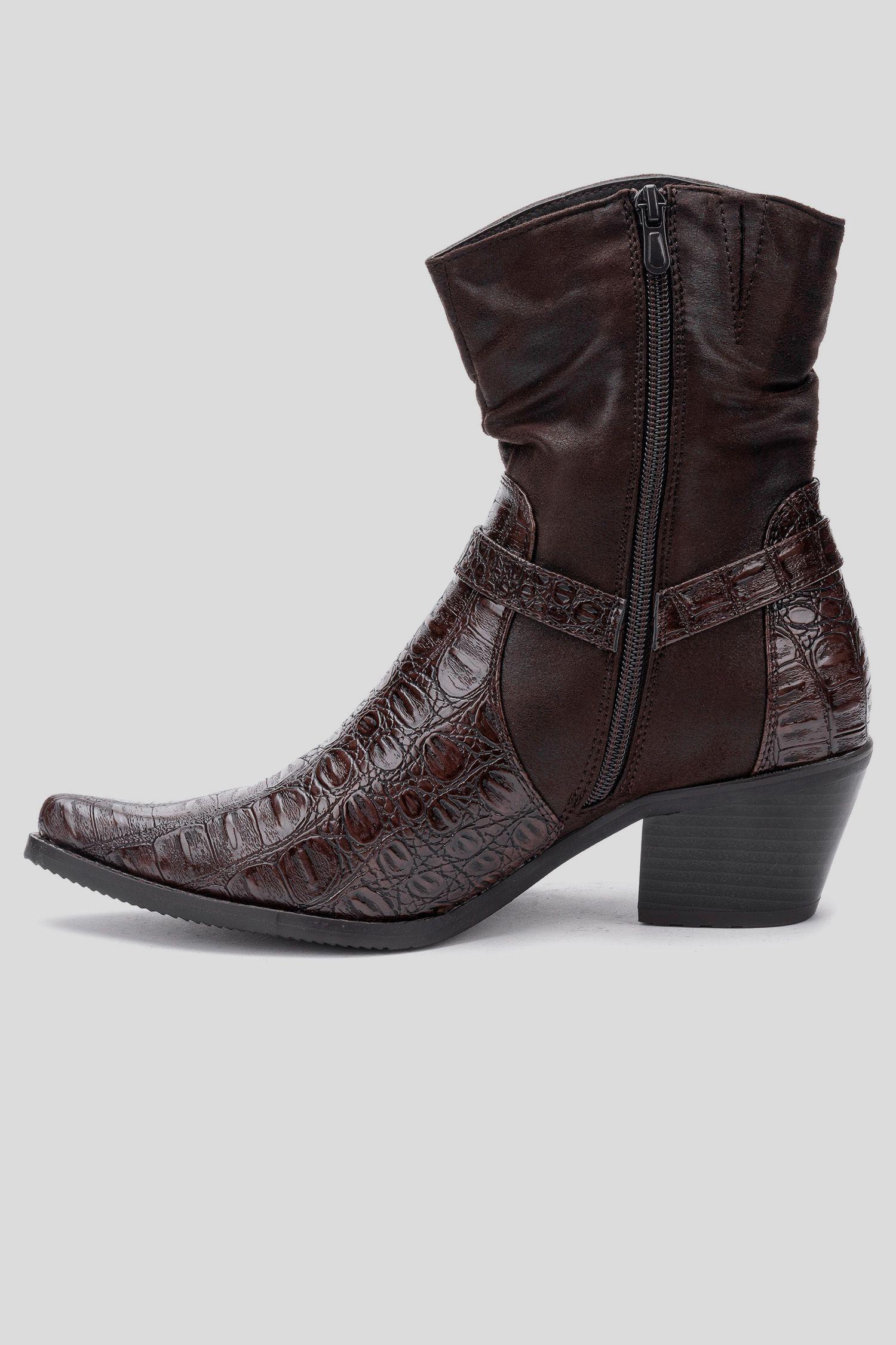 Bota Mujer Café oscuro Zucca Thunder Blue-1