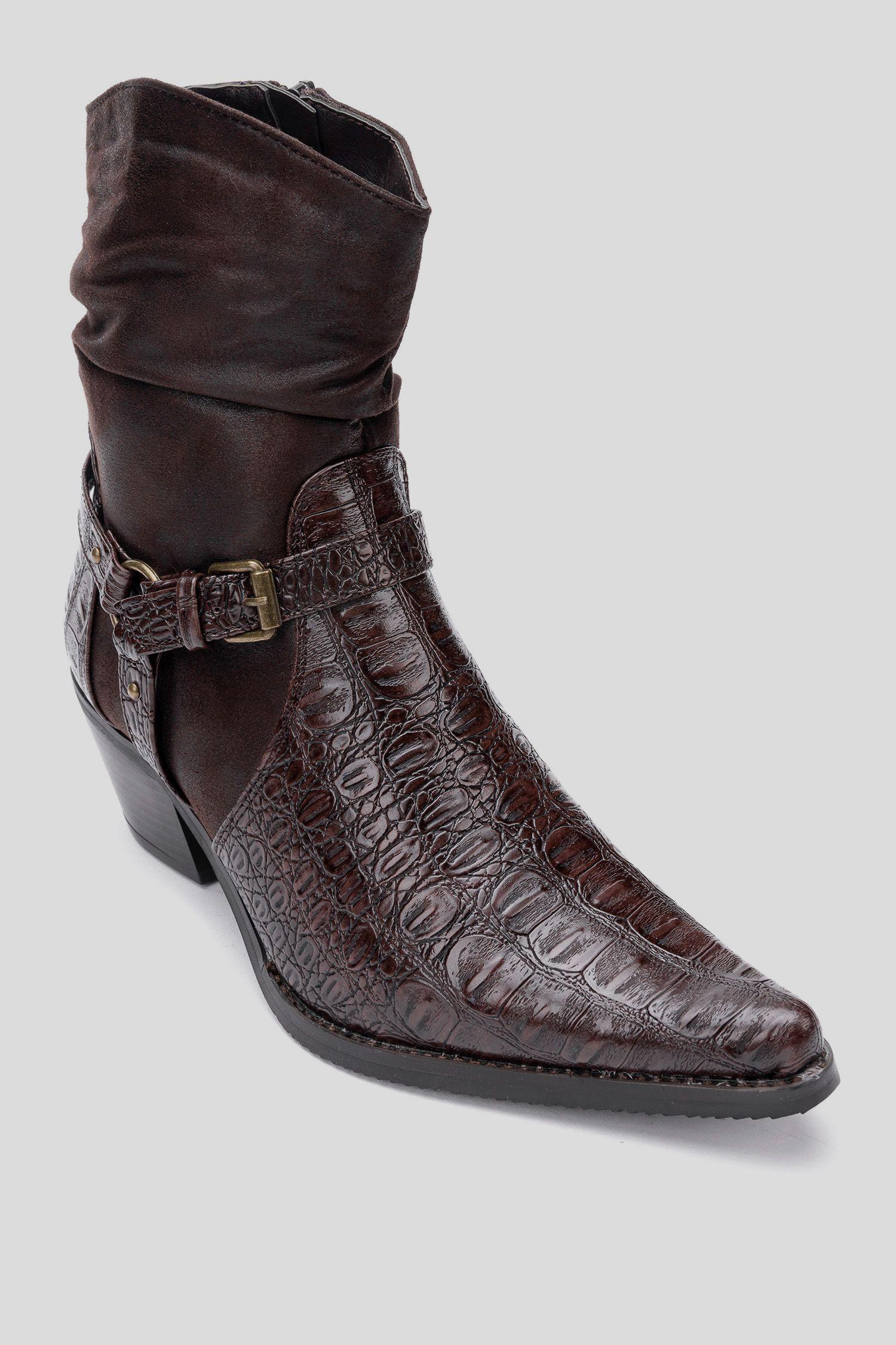 Bota Mujer Café oscuro Zucca Thunder Blue-2