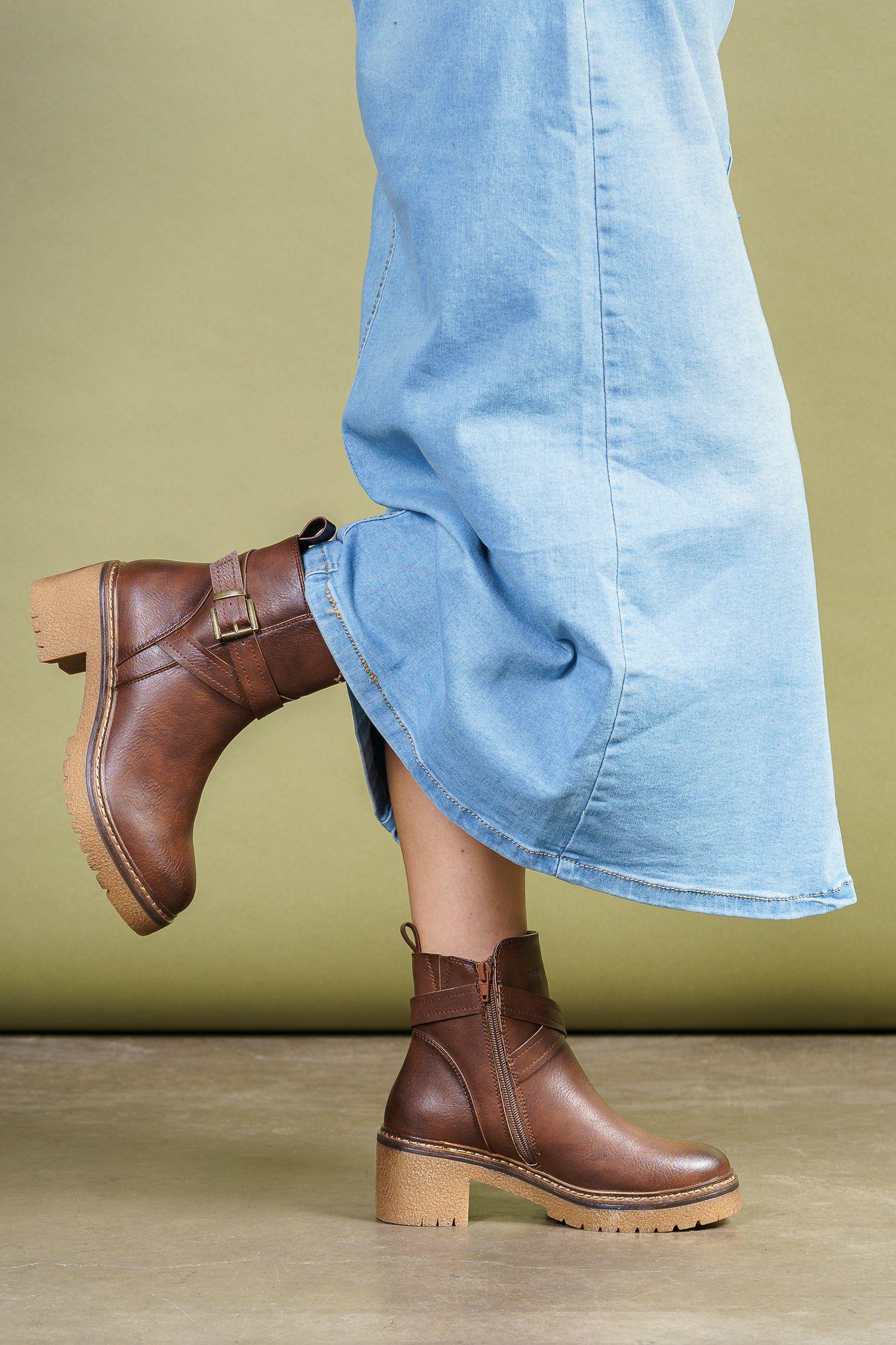 Bota Mujer Café Oscuro Desideria Thunder Blue-1