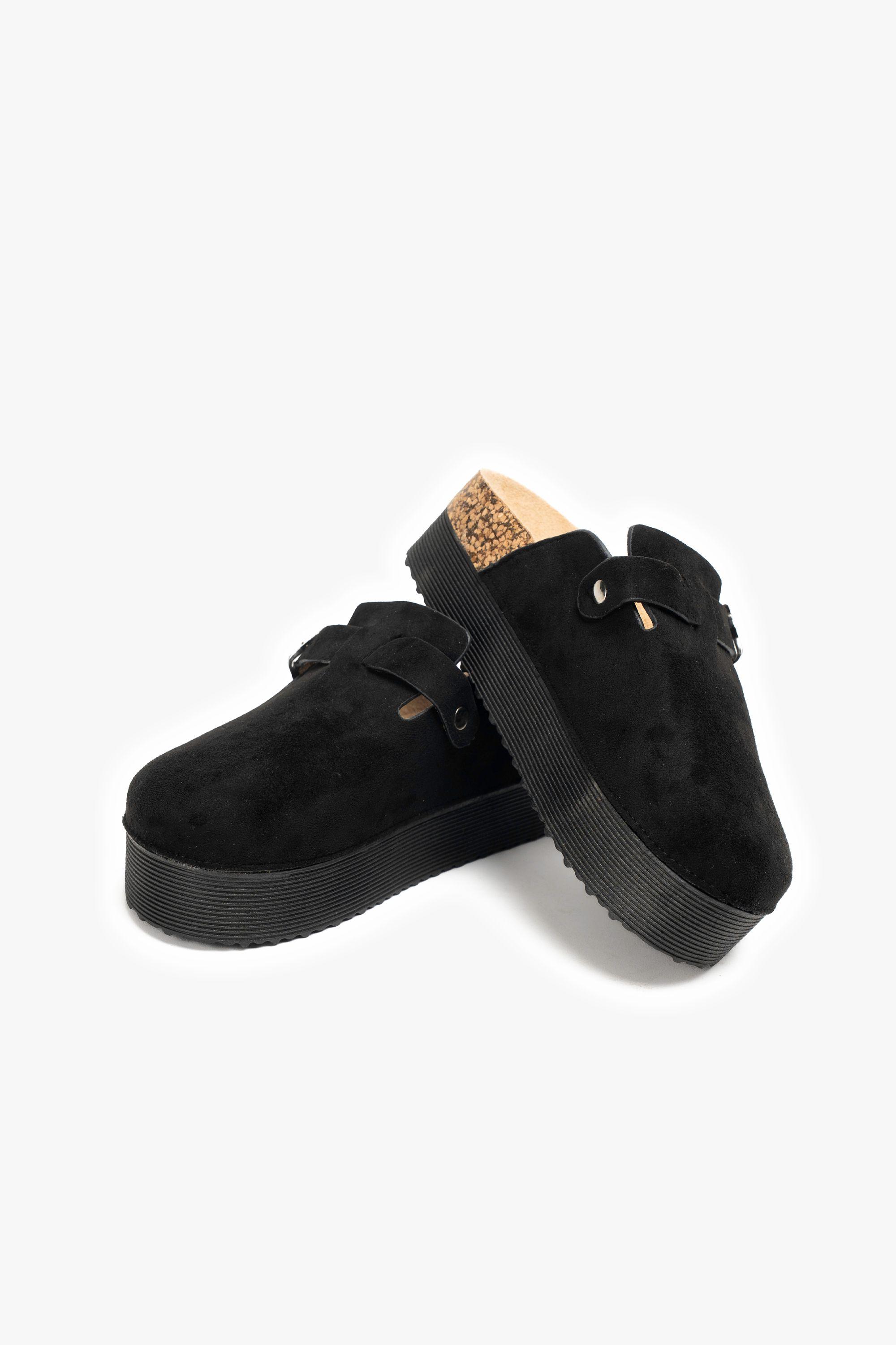 Zueco Casual Mujer Negro Alya Chinitown-4