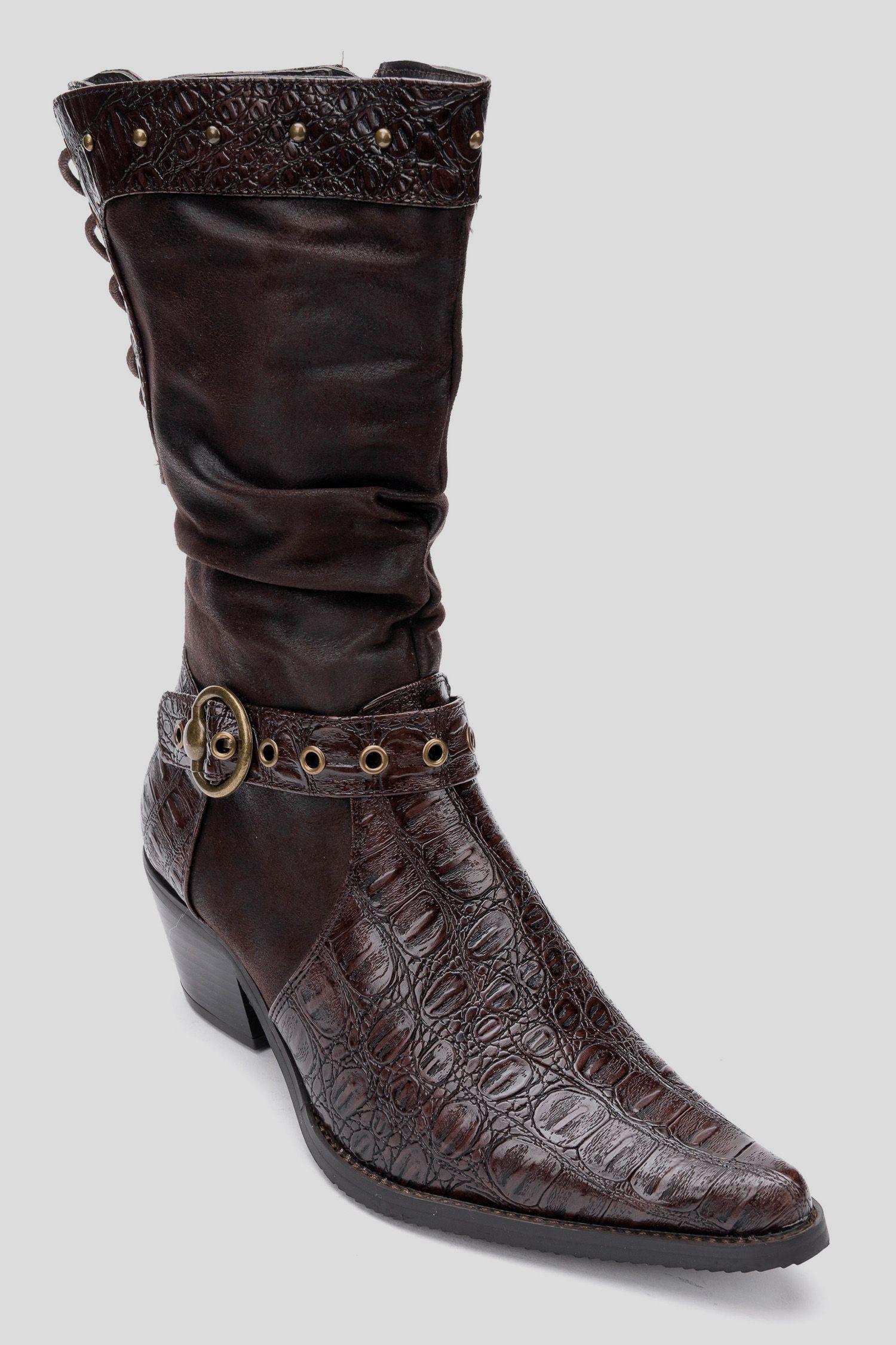 Bota Mujer Café oscuro Ellen Thunder Blue-2