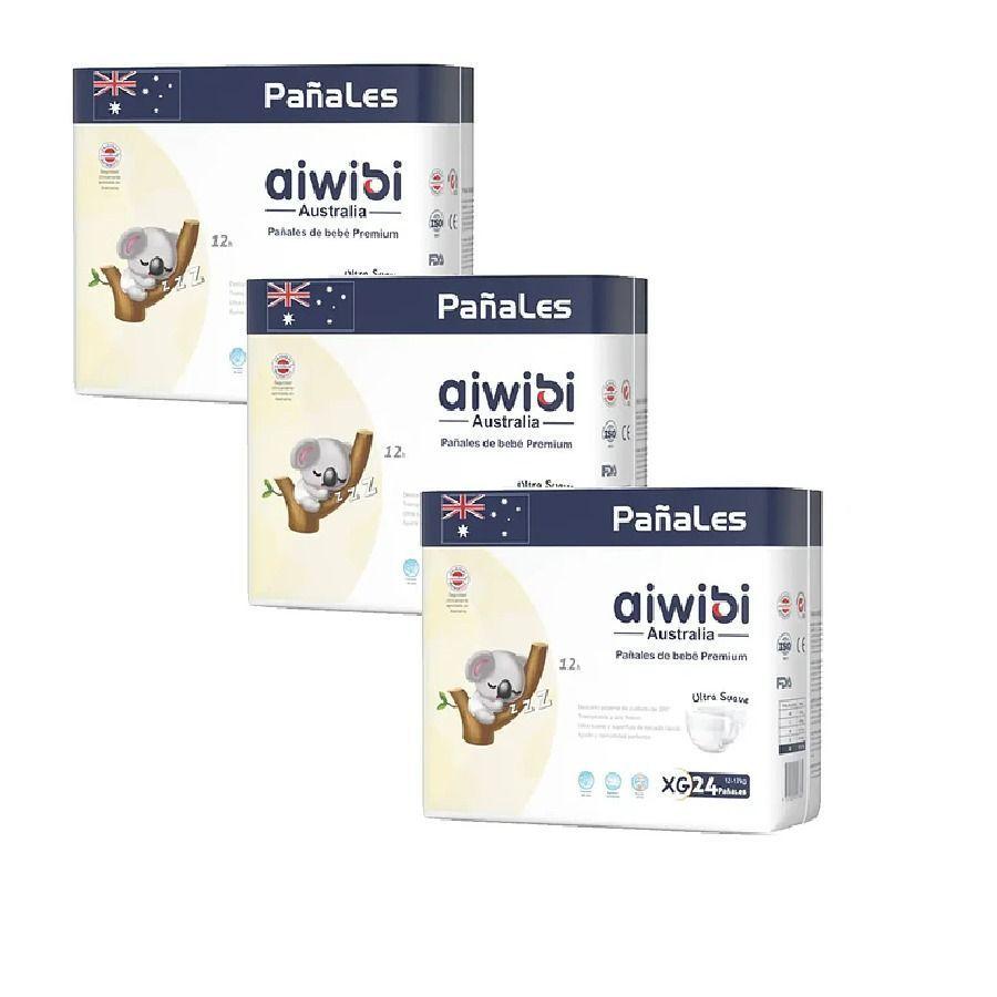Pañales Aiwibi Premium Talla XG 72 Unidades-0