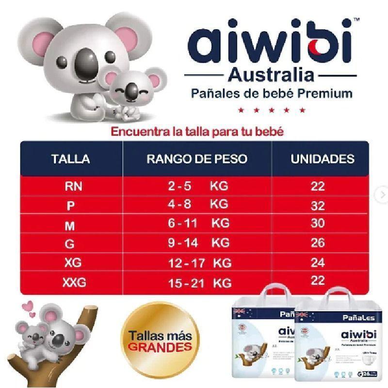 Pañales Aiwibi Premium Talla XXXG 120 Unidades-2