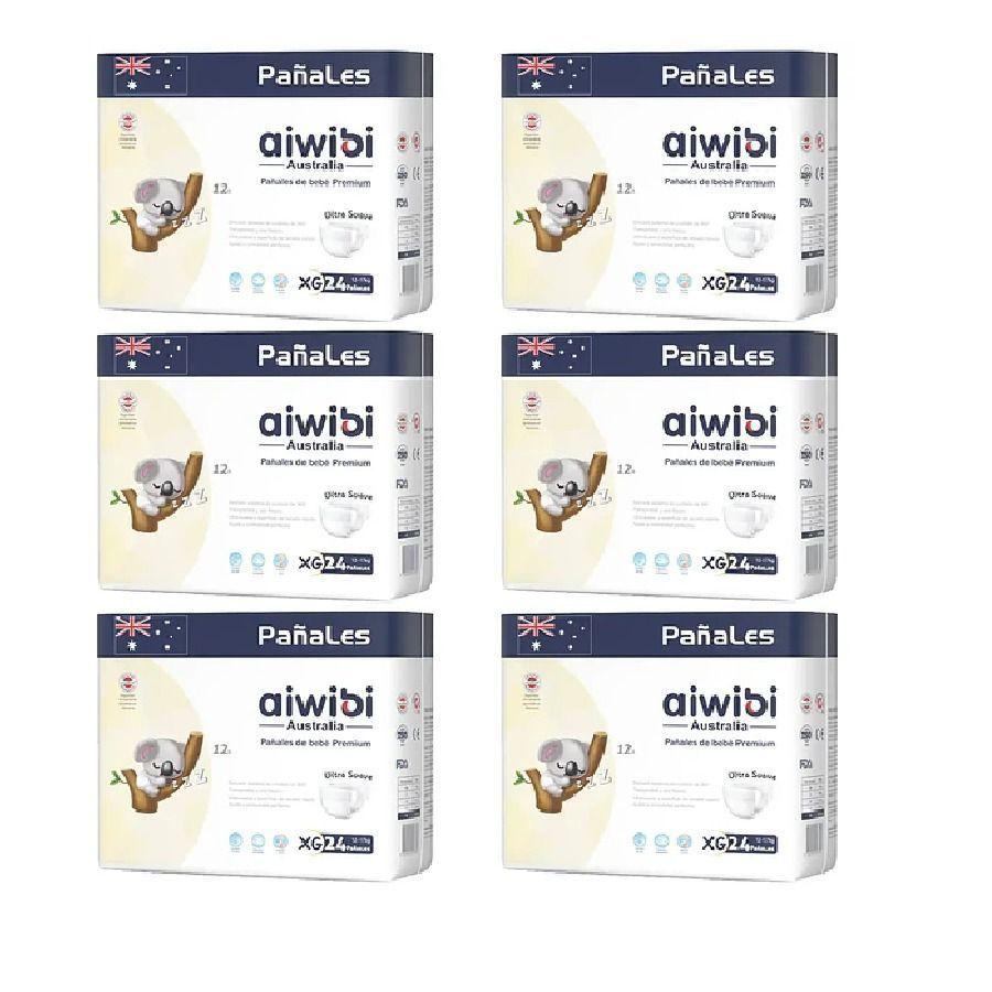 Pañales Aiwibi Premium Talla XG 144 Unidades-0
