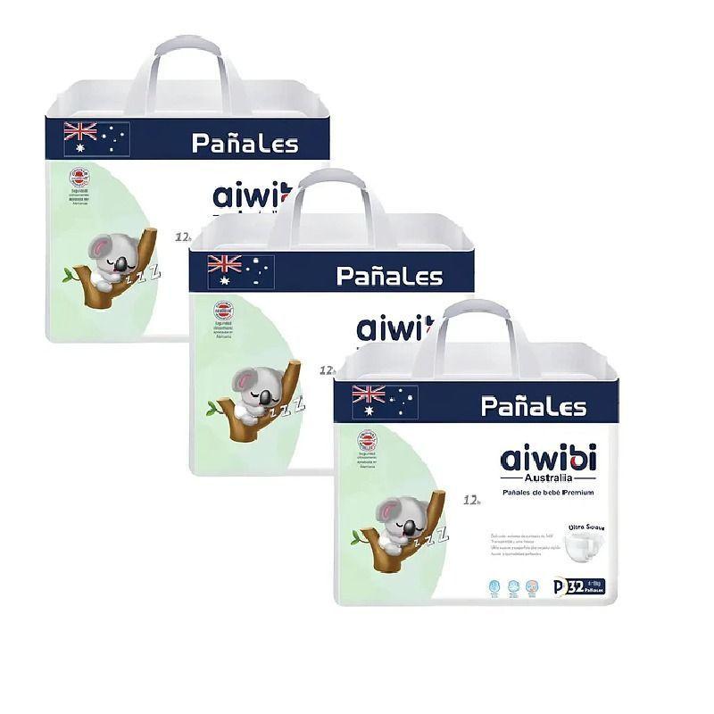 Pañales Aiwibi Premium Talla P 96 Unidades-0