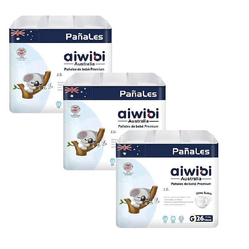 Pañales Aiwibi Premium Talla G 78 Unidades-0