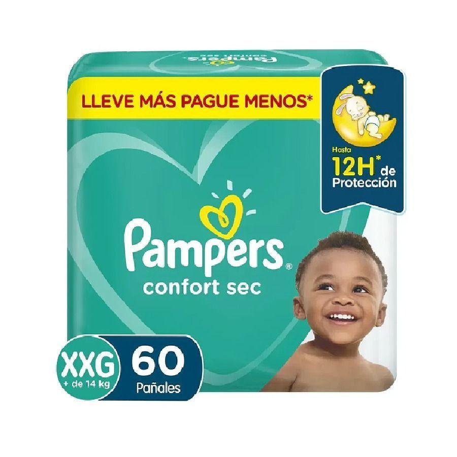 Pañal Pampers Confort Sec XXG 60 Unidades-0