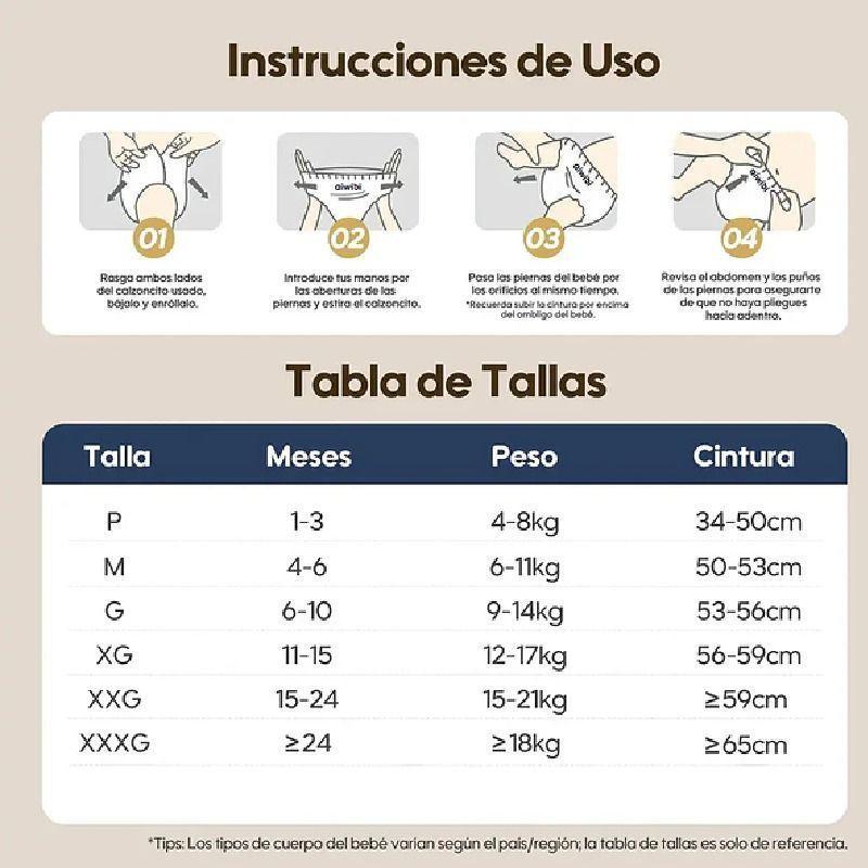 Pañales Aiwibi Premium Talla Recien Nacido RN 22 Unidades-3