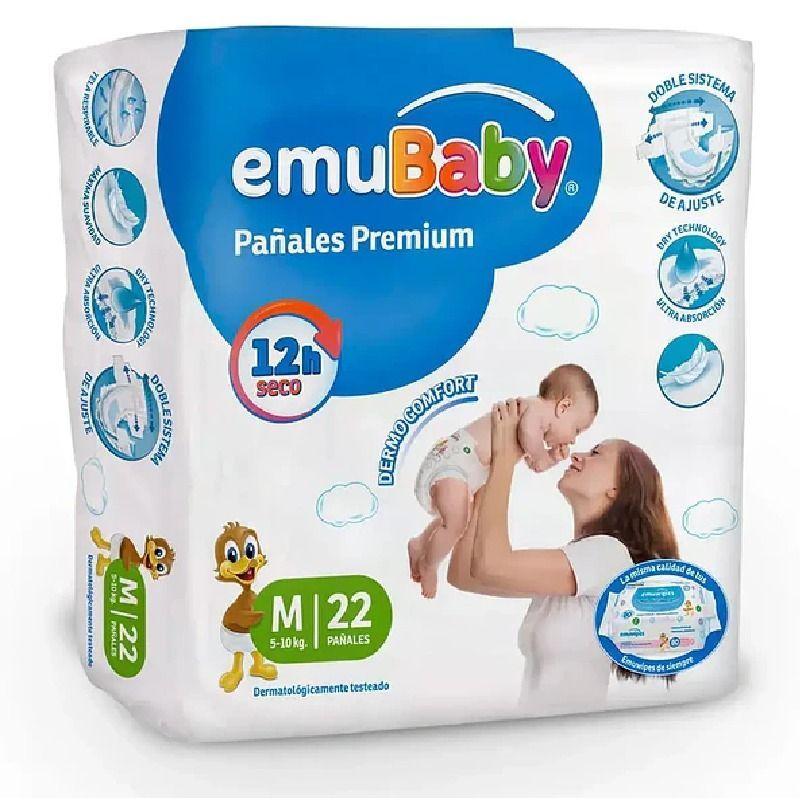 Pañal Emubaby Premium Talla M 22 Unidades-1