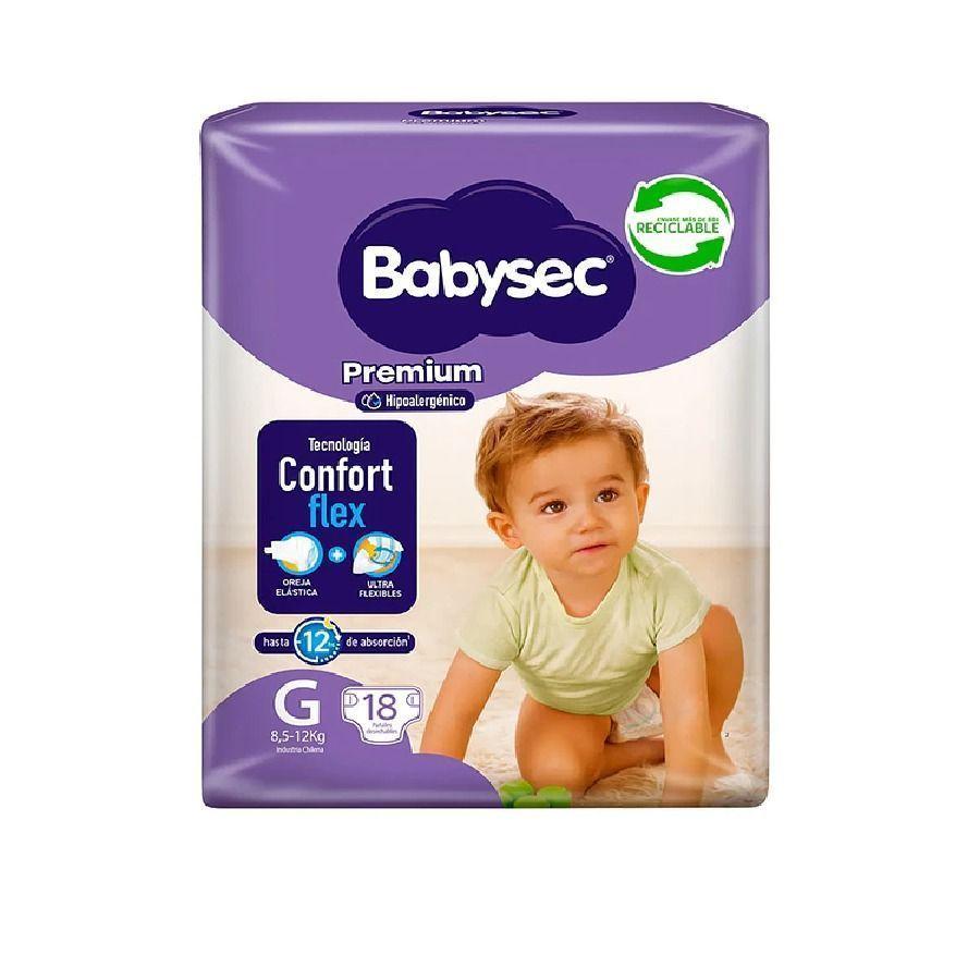Pañales Babysec Premium Talla G 18-0