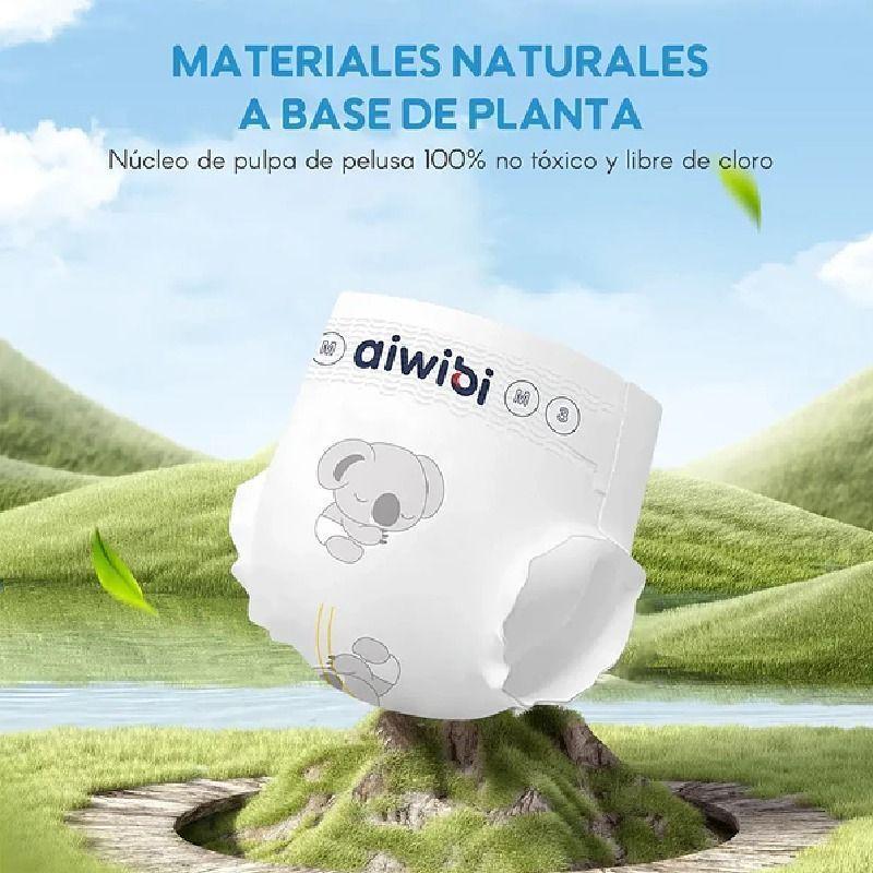 Pañales Aiwibi Premium Talla Recien Nacido RN 66 Unidades-1