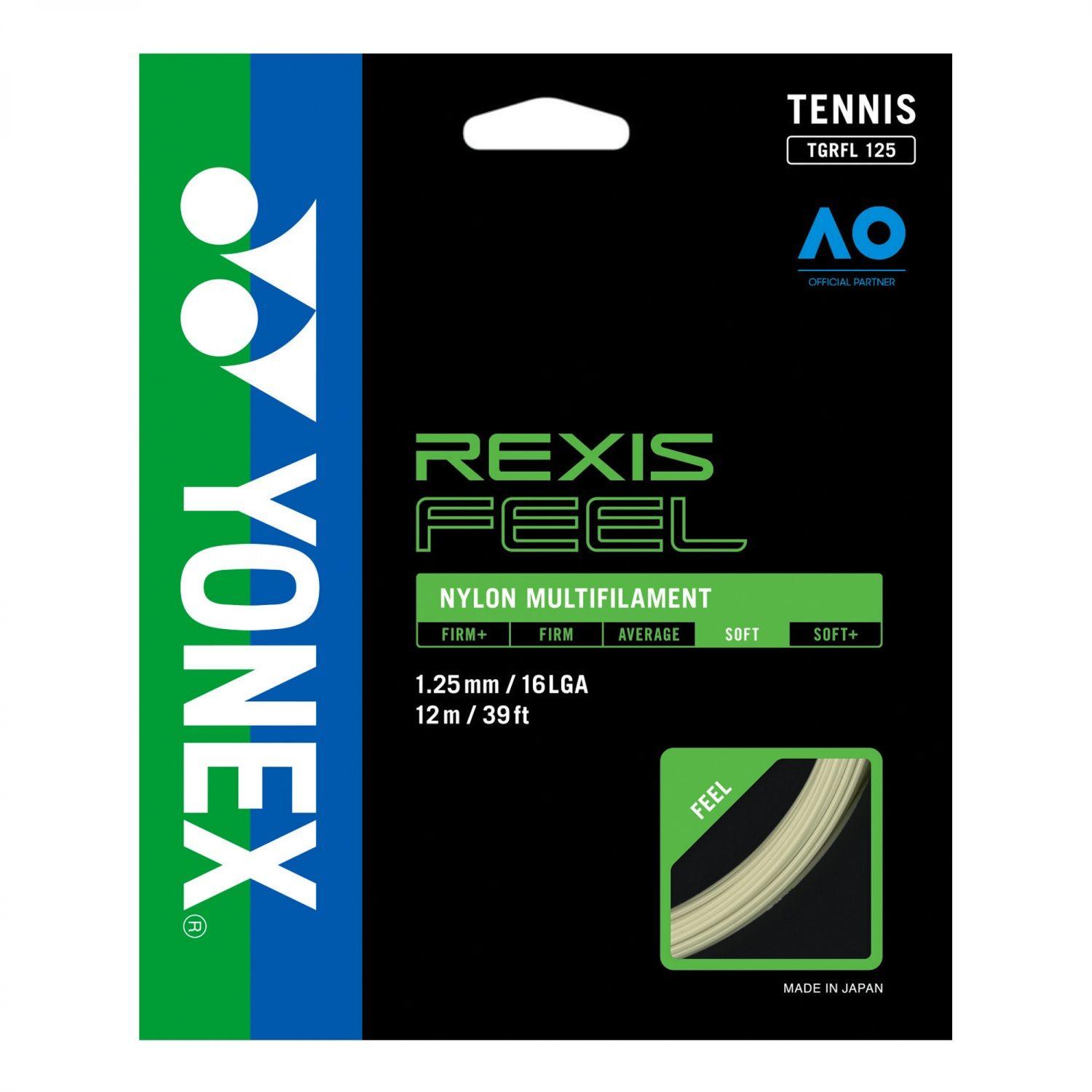CUERDA DE TENIS YONEX REXIS FEEL 16L/1.25MM BLANCA 12 MTS.-0