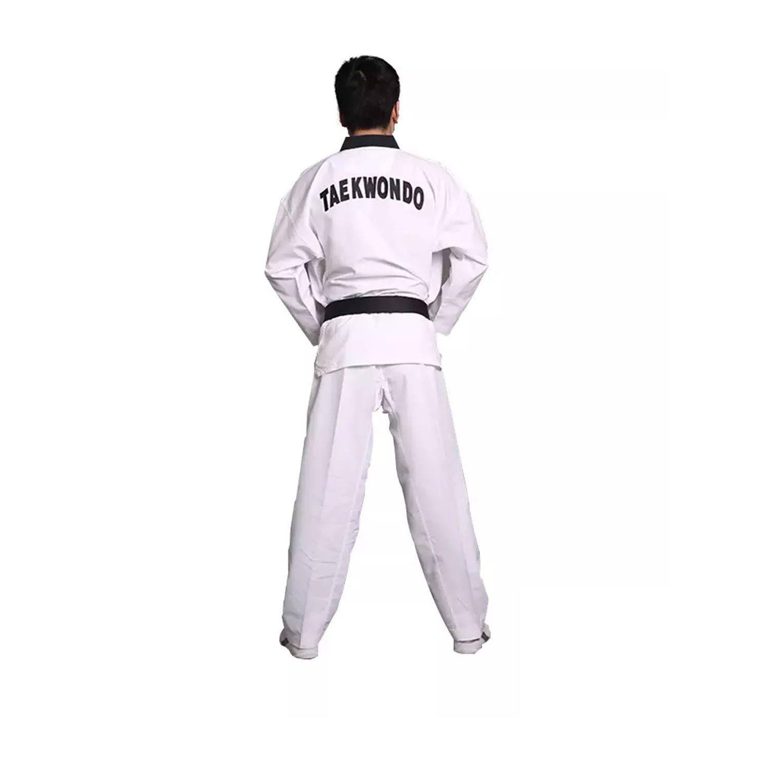 DOBOK NEW PINE TREE WT BORDADO CUELLO NEGRO C/CINTURON BLANCO-1