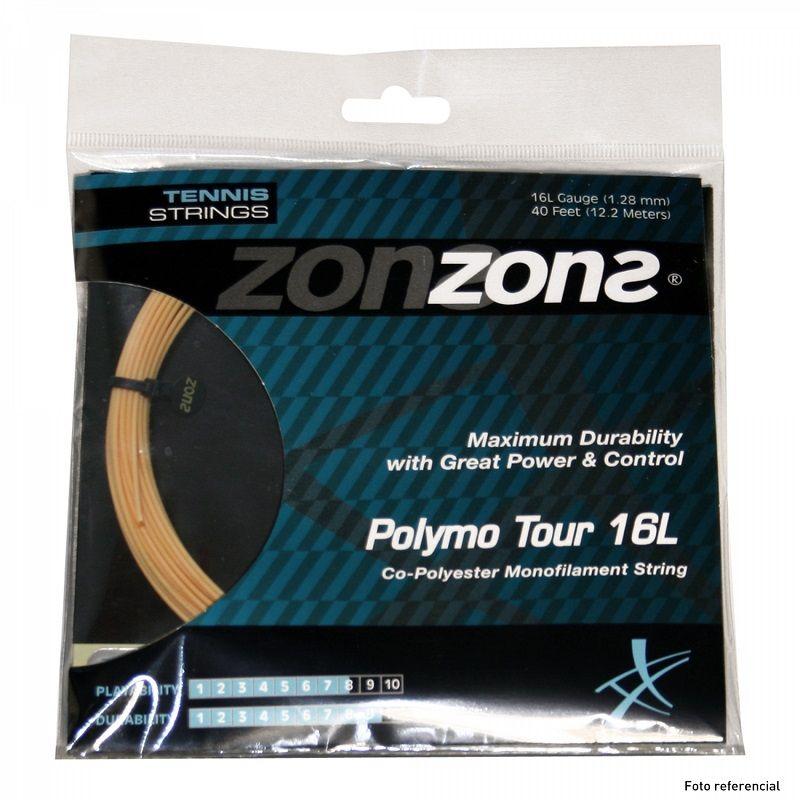 CUERDA DE TENIS ZONS POLYMO TOUR 16L/1.28MM GOLD 12 MTS.-0