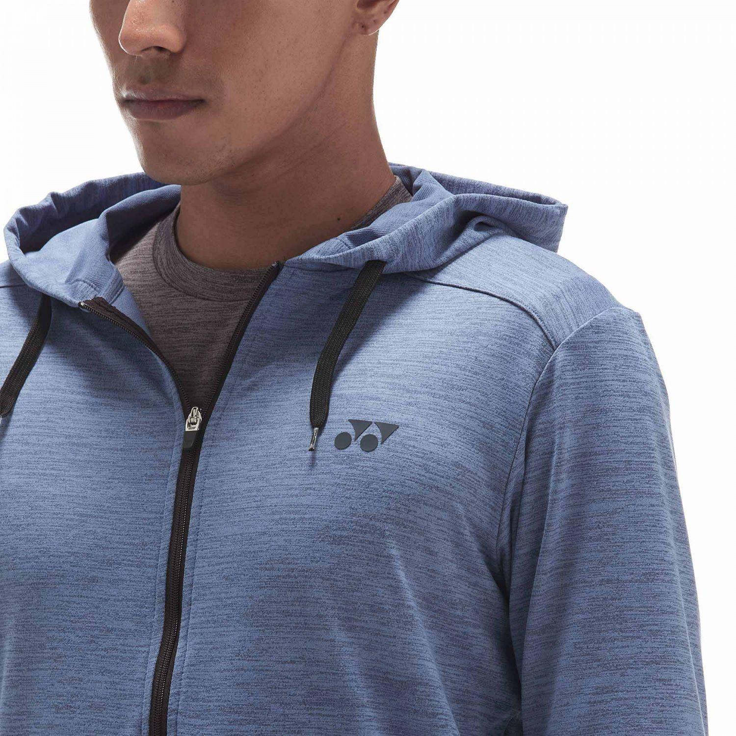 POLERON YONEX HOODIE 51040 AZUL HUMO 2022-3