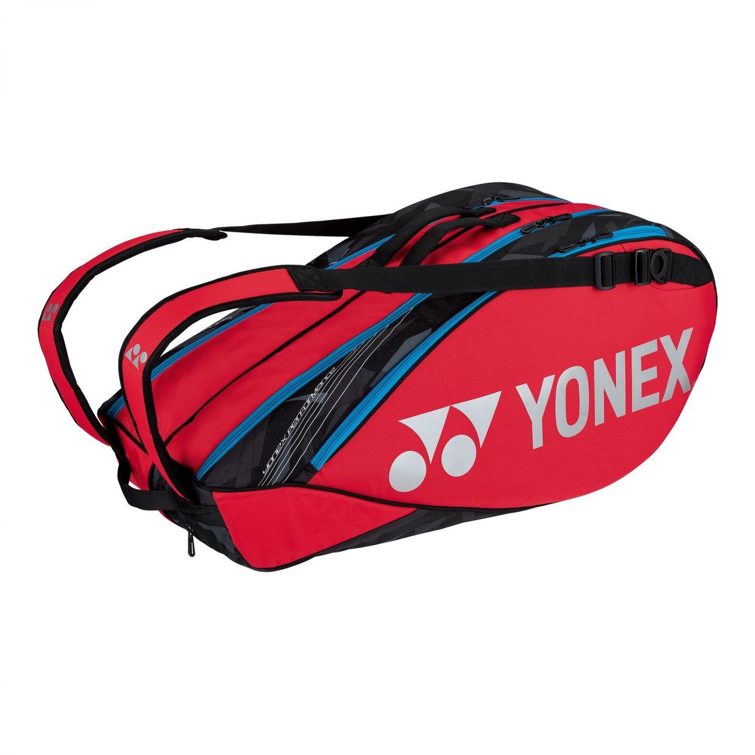 BOLSO YONEX PRO 92229 ROJO 9 RAQUETAS-0