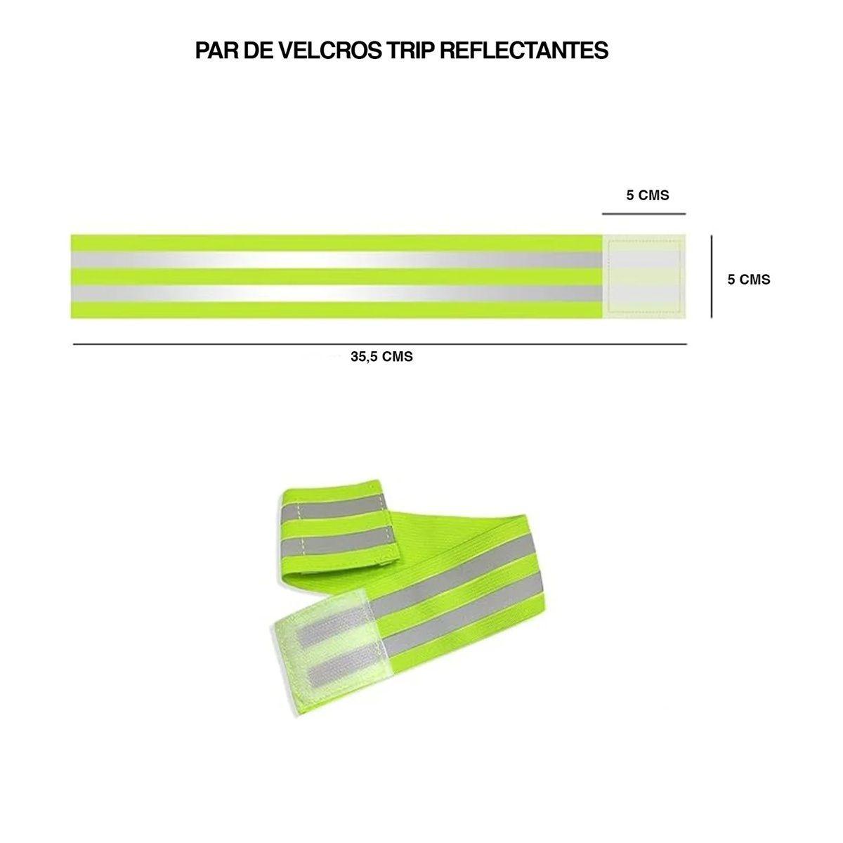 VELCRO BICI TRIP REFLECTANTE PINK PAR-2