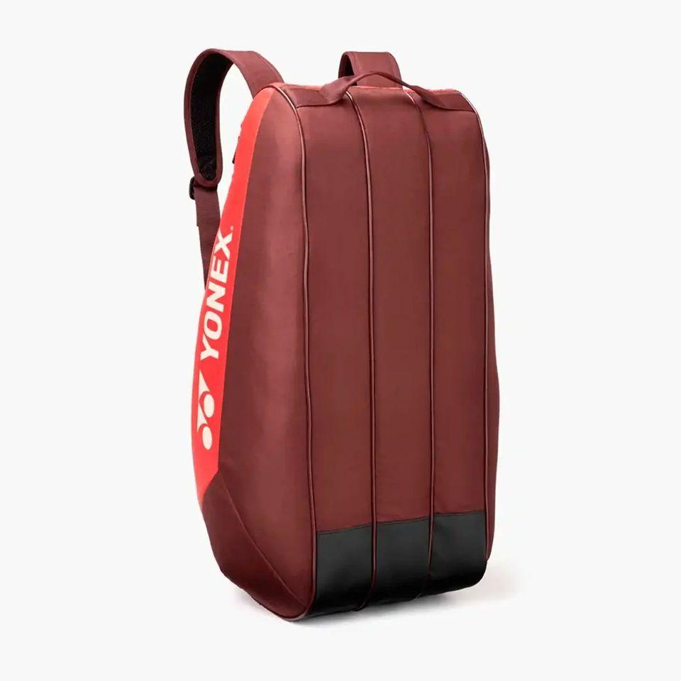 BOLSO RAQUETERO TENIS YONEX TEAM 42529 RUBY RED 9 RAQUETAS-2