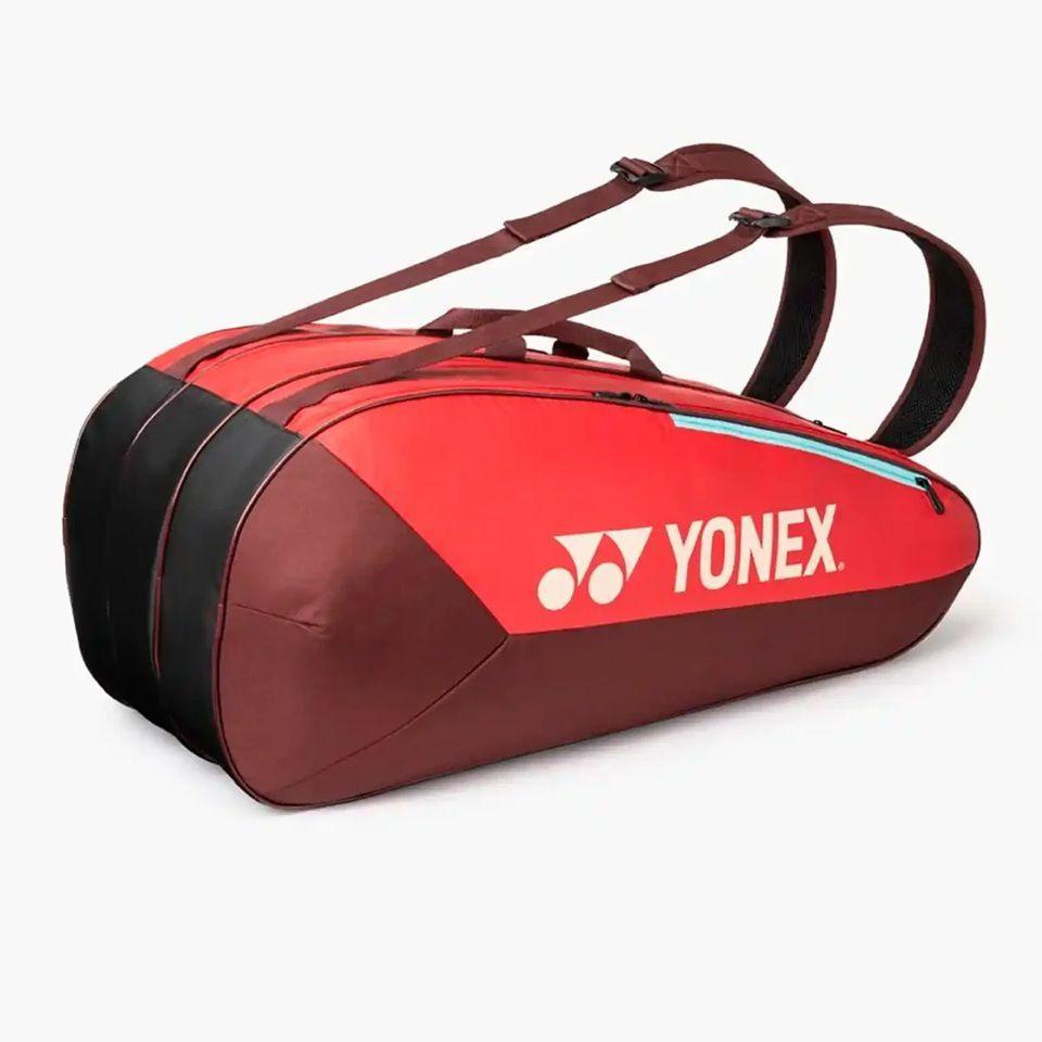 BOLSO RAQUETERO TENIS YONEX TEAM 42529 RUBY RED 9 RAQUETAS-3