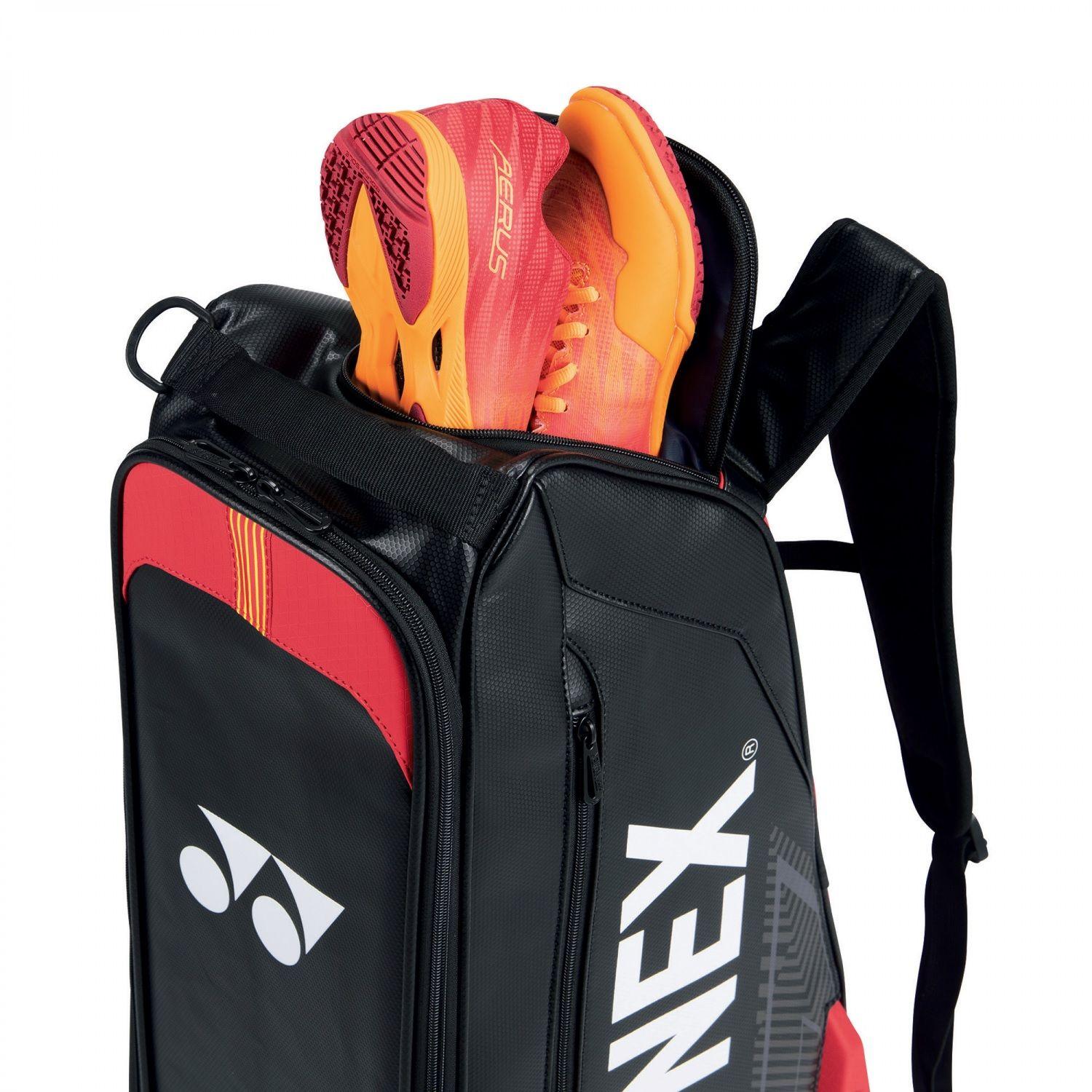 BOLSO YONEX 02326 EXPERT NEGRO/ROJO 6 RAQUETAS-3