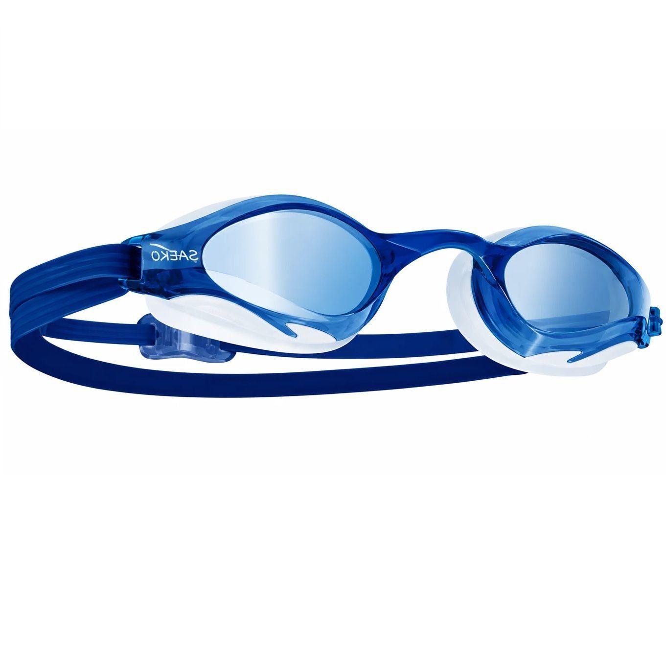 LENTES NATACION SAEKO S75 BLANCO-AZUL-1