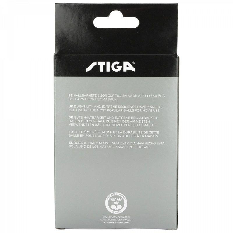 PELOTA TENIS DE MESA STIGA CUP 40+ NARANJA X6-2