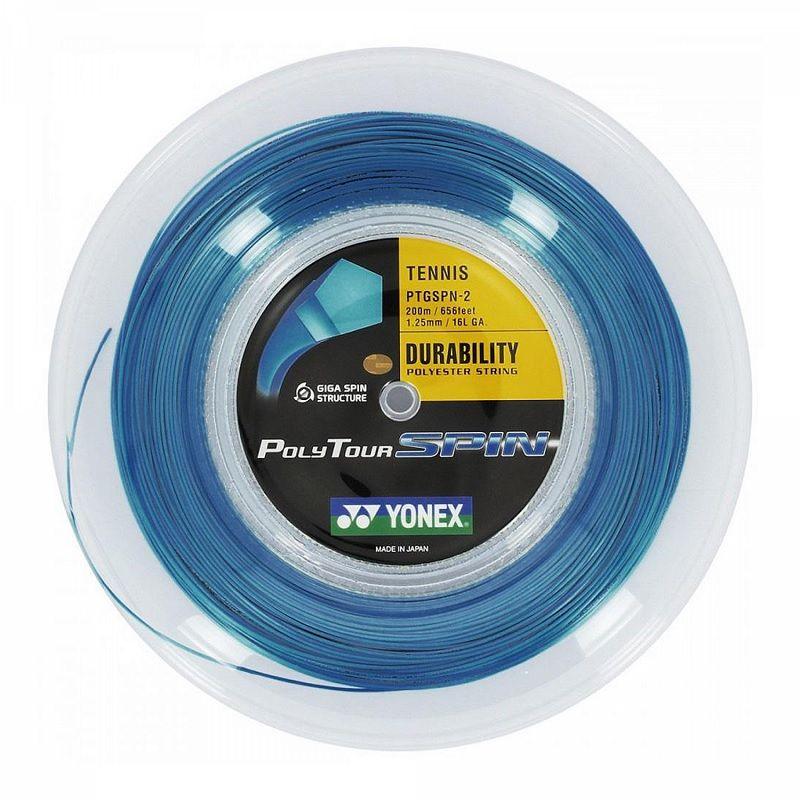 CUERDA DE TENIS YONEX POLYTOUR SPIN 16L/1.25MM AZUL 200 MTS.-0