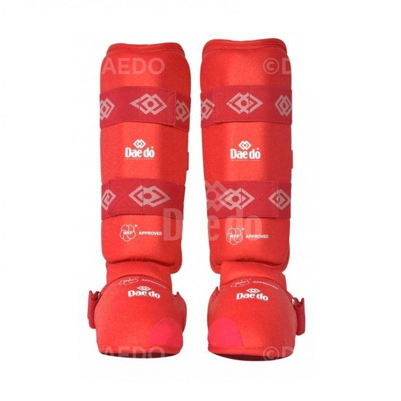 CANILLERA CON EMPEINERA KARATE DAEDO WKF ROJA-0