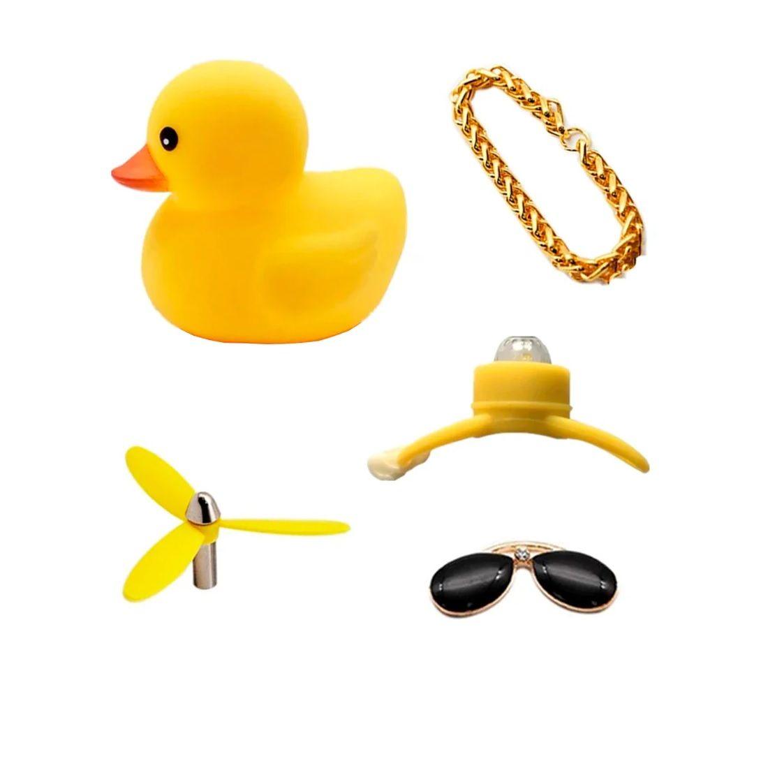 PATITO DE HULE FACHERO PARA TU BICI O CASCO PICKACHU-2