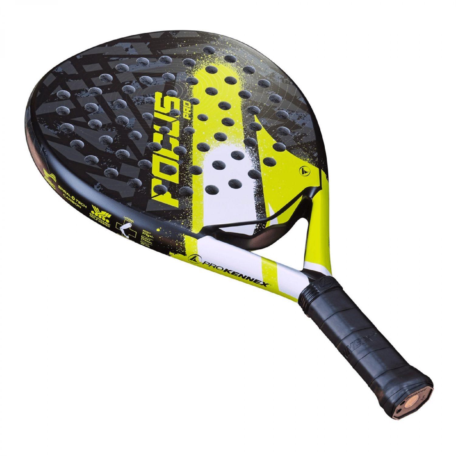 PALA PADEL PROKENNEX KINETIC FOCUS PRO AMARILLA-2