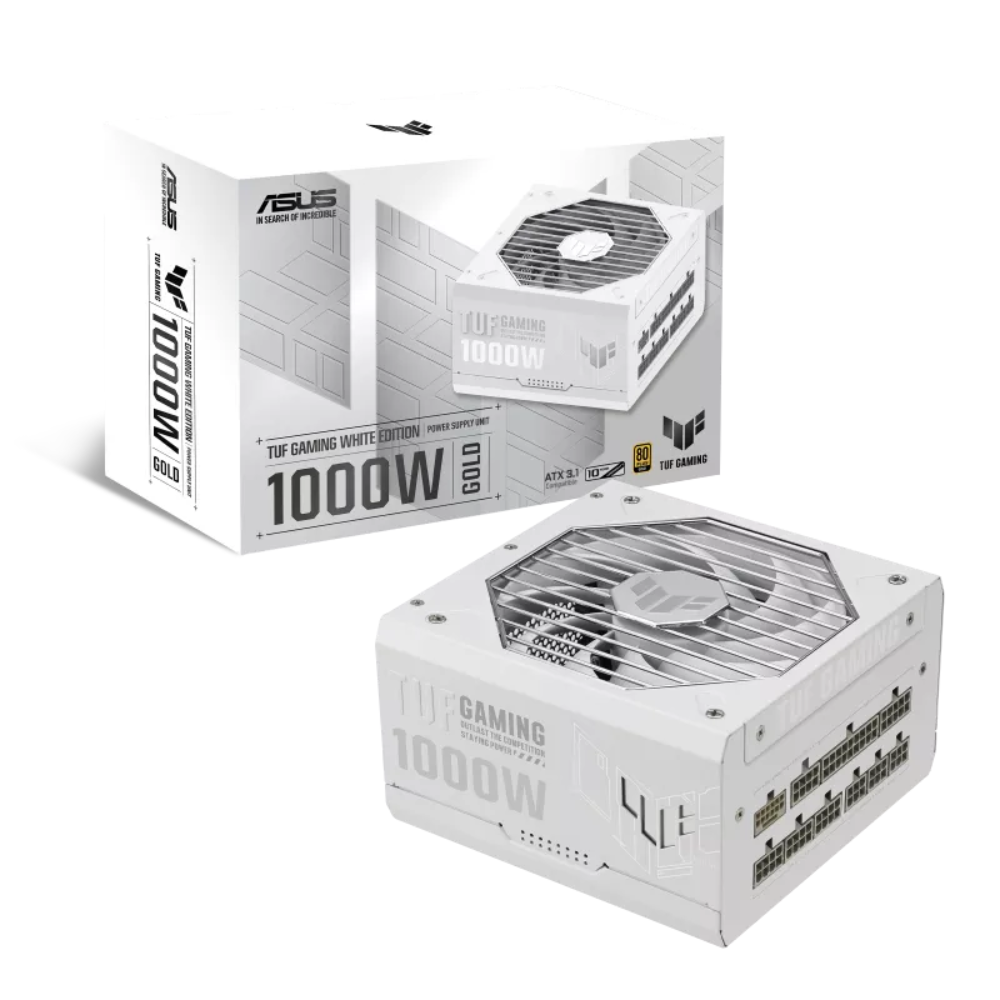 Fuente de Poder ASUS TUF Gaming 1000W Gold White Edition-0