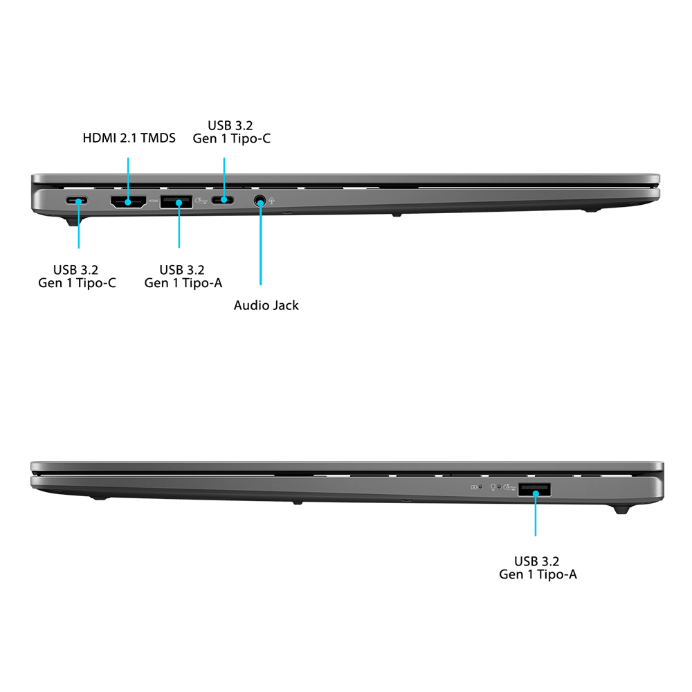 Notebook ASUS Vivobook S16 Ryzen 9 16gb ram 512 gb ssd Gris-1