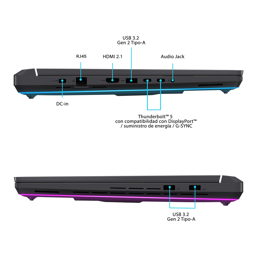Notebook ROG Strix G16 Intel Core Ultra 9 RTX 5080 32GB RAM 1TB SSD 16"-2