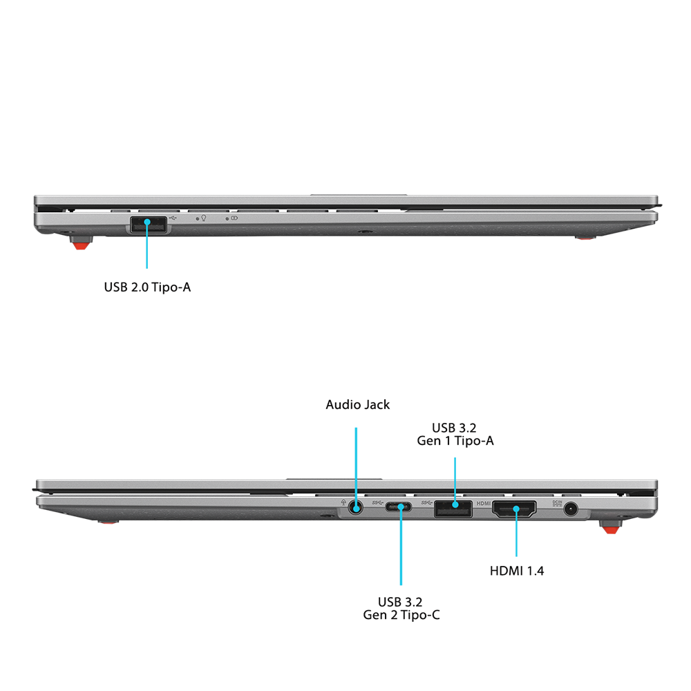 Notebook ASUS Vivobook Go 15 AMD Ryzen 3 8GB RAM 256GB SSD-1