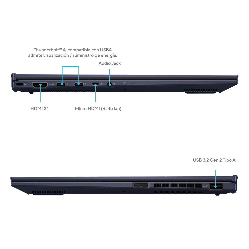 Notebook ASUS ExpertBook Intel i7 32GB RAM 1TB SSD OLED 14"-2