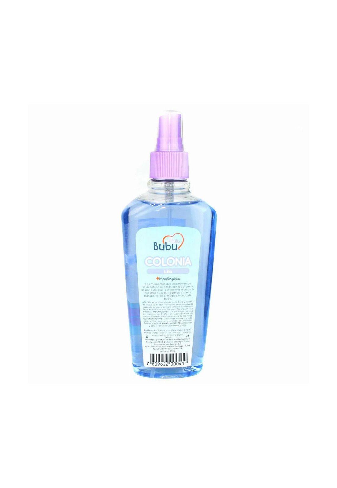 Bubu Colonia Para Bebe Lila Hipoalergenica 240 Ml-1