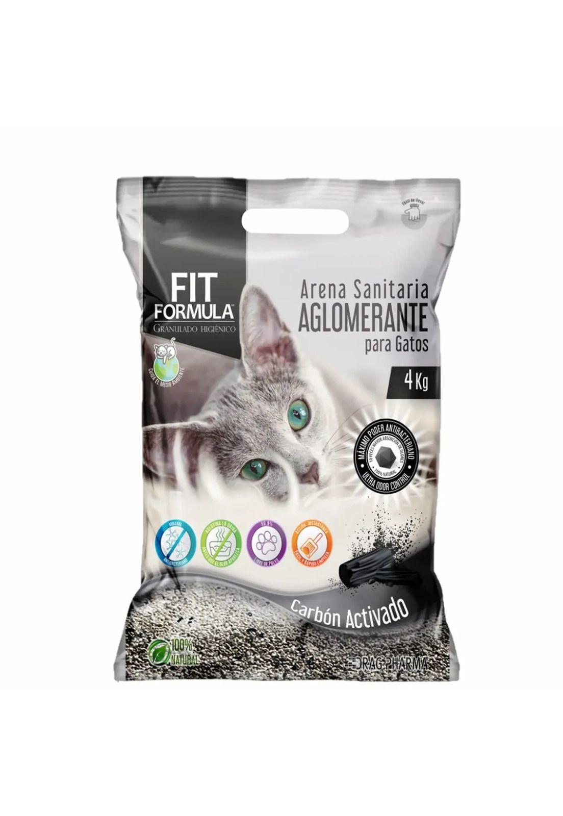 Arena Sanitaria para Gatos Carbon Activado Fit Formula 4 Kg-0